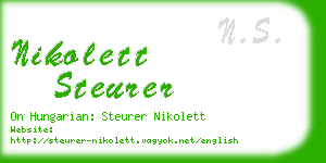 nikolett steurer business card